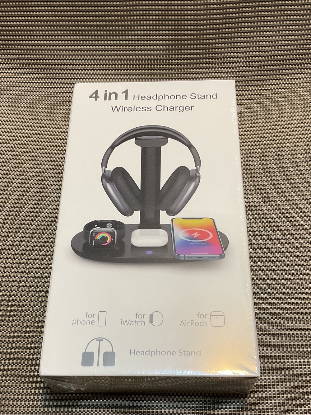 4 in 1 Headphone stand Wireless charger